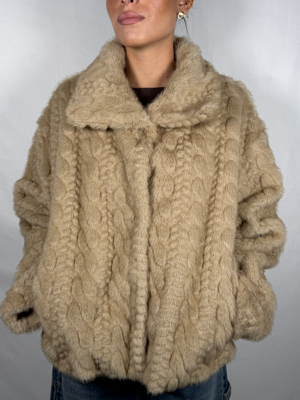Ecopelliccia Beige - Vicolo TF0191