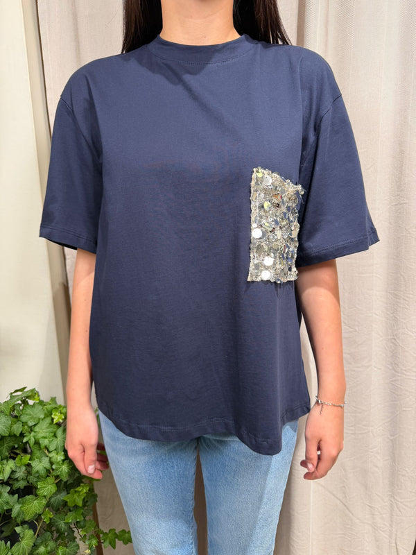 T-shirt tasca Paillettes