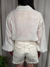 Camicia Voilé con passamanerie