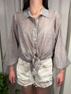 Camicia Voilé con passamanerie