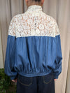 Bomber Jeans e pizzo TAB2066