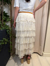 Gonna tulle in pizzo con balze art. S26G553
