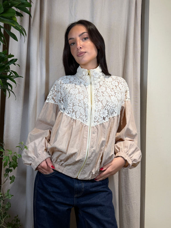 Bomber in pizzo e lyocell TAB2065