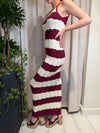 Abito in maglia a righe ART 7AB7095