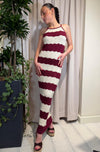 Abito in maglia a righe ART 7AB7095